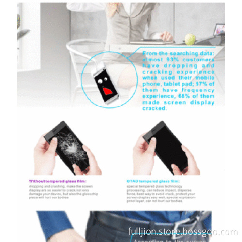 Anti-crack 0.33mm right angle tempered glass screen for Xiaomi Mi3
